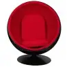 JH-066.BLACK.RED Fotel BALL BLACK czerwony