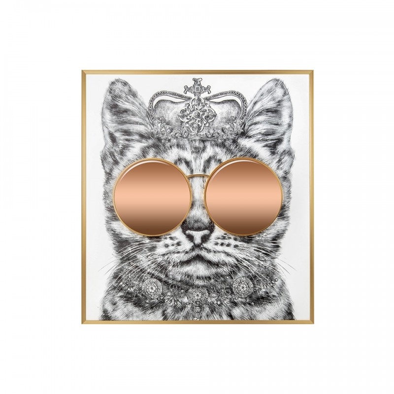 KH1501100274 Obraz KING CAT 118x130 cm KH1501100274 Obraz KING CAT 118x130 cm