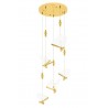 MSE1501100486 Lampa wisząca BUTTERFLY DISC 5 złota