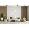 MSE1501100486 Lampa wisząca BUTTERFLY DISC 5 złota