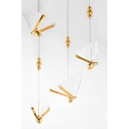 MSE1501100486 Lampa wisząca BUTTERFLY DISC 5 złota