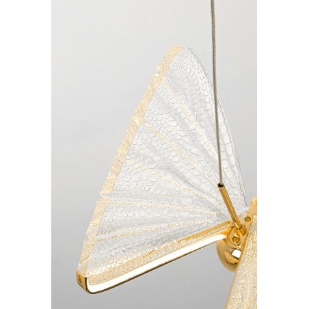 MSE1501100486 Lampa wisząca BUTTERFLY DISC 5 złota