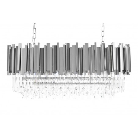 DW-D5689S.SILVER Lampa wisząca IMPERIAL LONG SILVER 90 - stal, kryształ