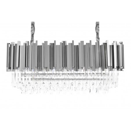DW-D5689S.SILVER Lampa wisząca IMPERIAL LONG SILVER 90 - stal, kryształ