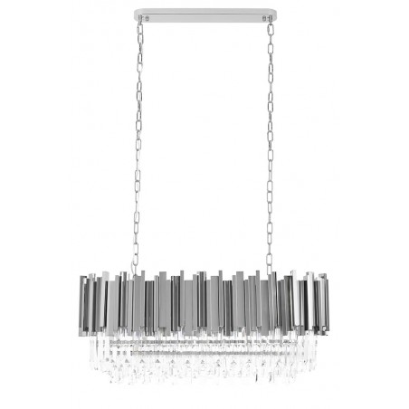 DW-D5689S.SILVER Lampa wisząca IMPERIAL LONG SILVER 90 - stal, kryształ
