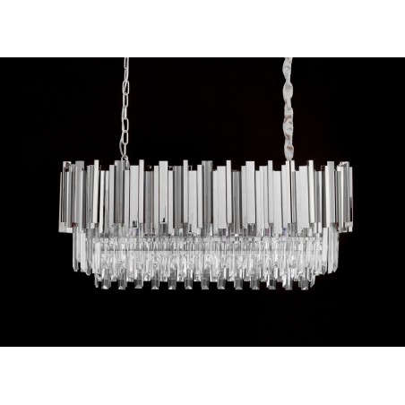 DW-D5689S.SILVER Lampa wisząca IMPERIAL LONG SILVER 90 - stal, kryształ