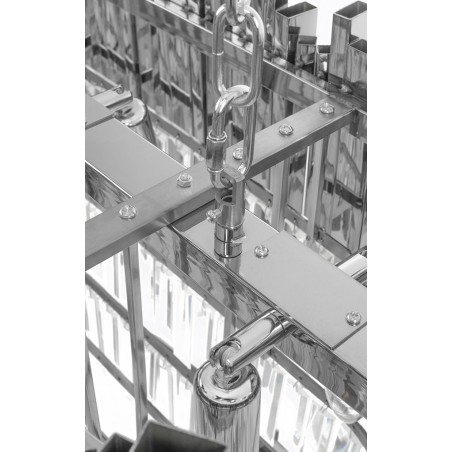 DW-D5689S.SILVER Lampa wisząca IMPERIAL LONG SILVER 90 - stal, kryształ