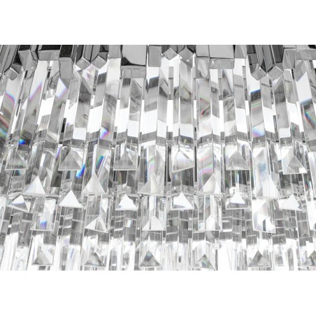 DW-D5689S.SILVER Lampa wisząca IMPERIAL LONG SILVER 90 - stal, kryształ
