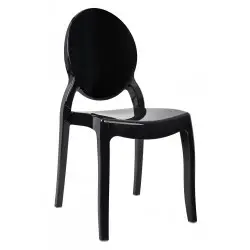 PC502.BLACK Krzesło ELIZABETH czarne - poliwęglan