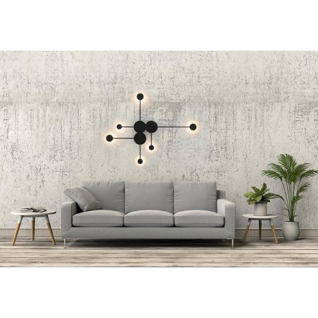 MSE010400213 MOOSEE lampa ścienna SHADOW MULTI czarna