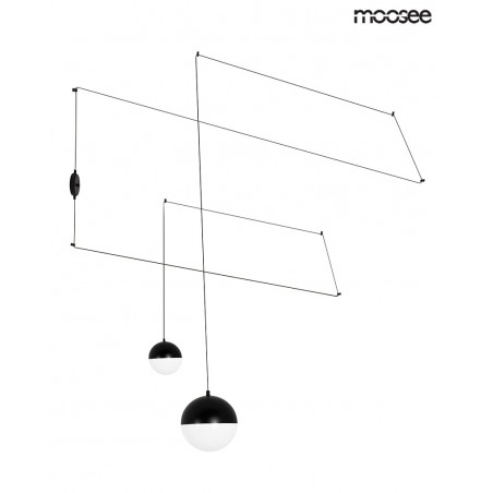 MSE010100152 MOOSEE lampa ścienna BOWL DUO czarna