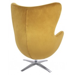 KH0101009559 Fotel EGG SZEROKI VELVET khaki zielony