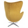 KH0101009559 Fotel EGG SZEROKI VELVET khaki zielony