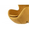 KH0101009559 Fotel EGG SZEROKI VELVET khaki zielony