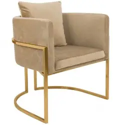 MSE011000303.V13 Fotel CHLOE VELVET khaki