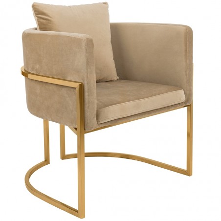 MSE011000303.V13 Fotel CHLOE VELVET khaki