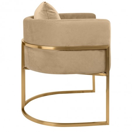 MSE011000303.V13 Fotel CHLOE VELVET khaki