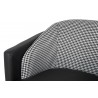 MSE011000330 Fotel GUBI czarny PU / pepitka