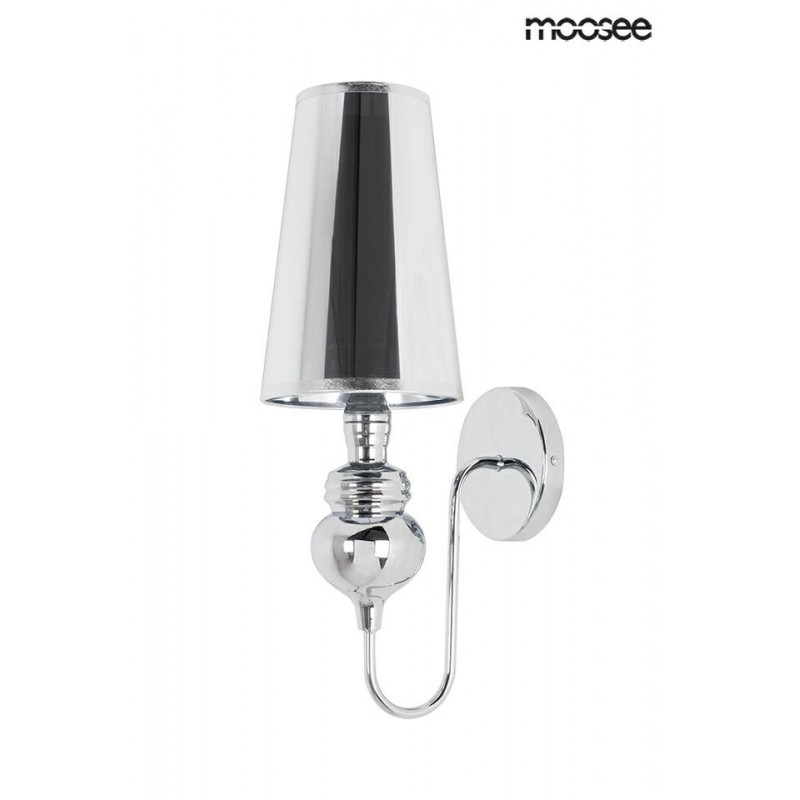 MSE010100226 MOOSEE lampa ścienna QUEEN 15 srebrna MSE010100226 MOOSEE lampa ścienna QUEEN 15 srebrna