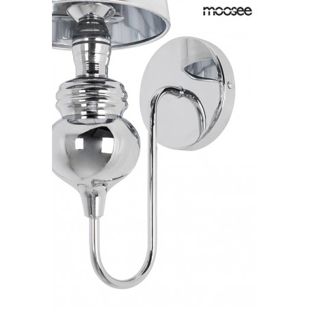 MSE010100226 MOOSEE lampa ścienna QUEEN 15 srebrna