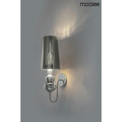 MSE010100226 MOOSEE lampa ścienna QUEEN 15 srebrna