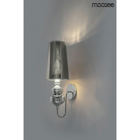 MSE010100226 MOOSEE lampa ścienna QUEEN 15 srebrna