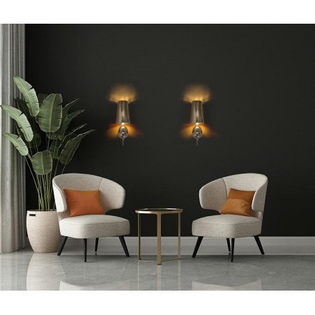 MSE010100226 MOOSEE lampa ścienna QUEEN 15 srebrna