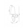 MSE010100226 MOOSEE lampa ścienna QUEEN 15 srebrna