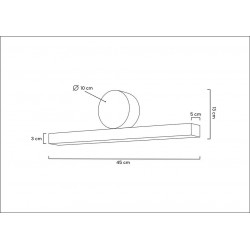 MSE010100290 MOOSEE lampa ścienna WAND 45 złota