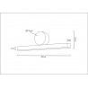 MSE010100290 MOOSEE lampa ścienna WAND 45 złota