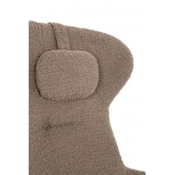KH1301100125 Fotel TEDDY GRAND ciemny brązowy z podnóżkiem
