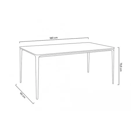 KH1501100162 Stół SLIM 180 czarny
