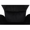 KH1501100191 Fotel SHRIMP VELVET czarny - podstawa złota