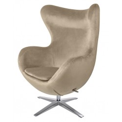 KH1501100231 Fotel EGG SZEROKI VELVET khaki