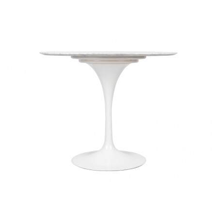 GT-09M.FI90 Stół TULIP MARBLE 90 CARRARA biały - blat okrągły marmurowy, metal