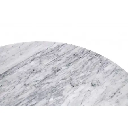 GT-09M.FI90 Stół TULIP MARBLE 90 CARRARA biały - blat okrągły marmurowy, metal