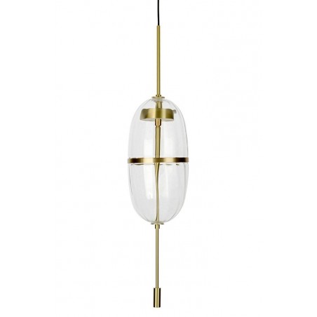 MD12001-1T-200 Lampa wisząca CHAPLIN 200 mosiądz - LED, szkło