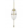 MD12001-1T-200 Lampa wisząca CHAPLIN 200 mosiądz - LED, szkło
