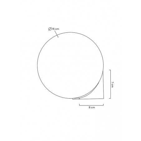 MSE010400223 MOOSEE lampa ścienna BOLL złota