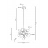 MSE010100252 MOOSEE lampa wisząca AURELIA złota
