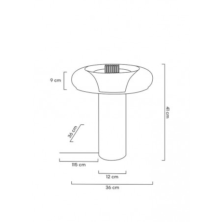 MSE1501100165 MOOSEE lampa stołowa ICAR złota