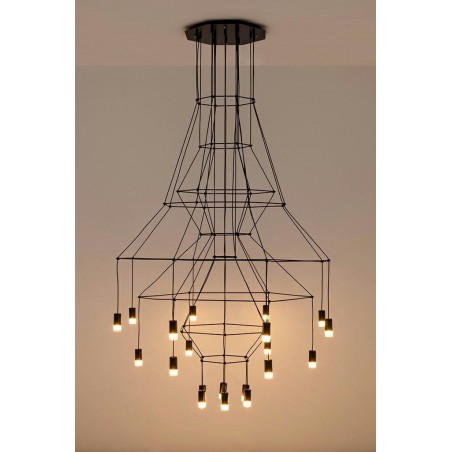 MSE1501100470 Lampa wisząca FLUSSO 20 czarna