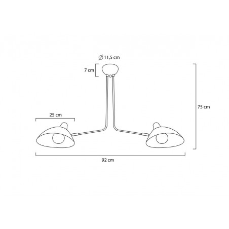 MD21178-2 Lampa wisząca RAVEN 2