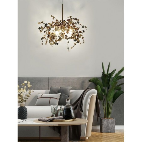 JD8653-1.GOLD Lampa wisząca MONETE SINGLE złota - metal