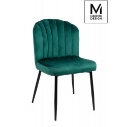 HB-01.GREEN MODESTO krzesło RANGO zielone - welur, metal