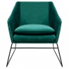 MSE011000308.V35 Fotel EMMA VELVET ciemny zielony welur - podstawa czarna
