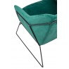 MSE011000308.V35 Fotel EMMA VELVET ciemny zielony welur - podstawa czarna