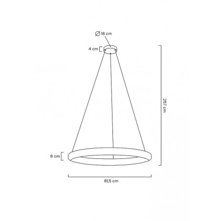 MSE010100174 MOOSEE lampa wisząca LIBERTY 80 złota