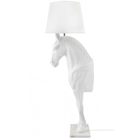 MSE1501100431 Lampa podłogowa KOŃ HORSE STAND M biała  - włókno szklane