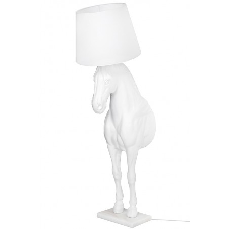 MSE1501100431 Lampa podłogowa KOŃ HORSE STAND M biała  - włókno szklane
